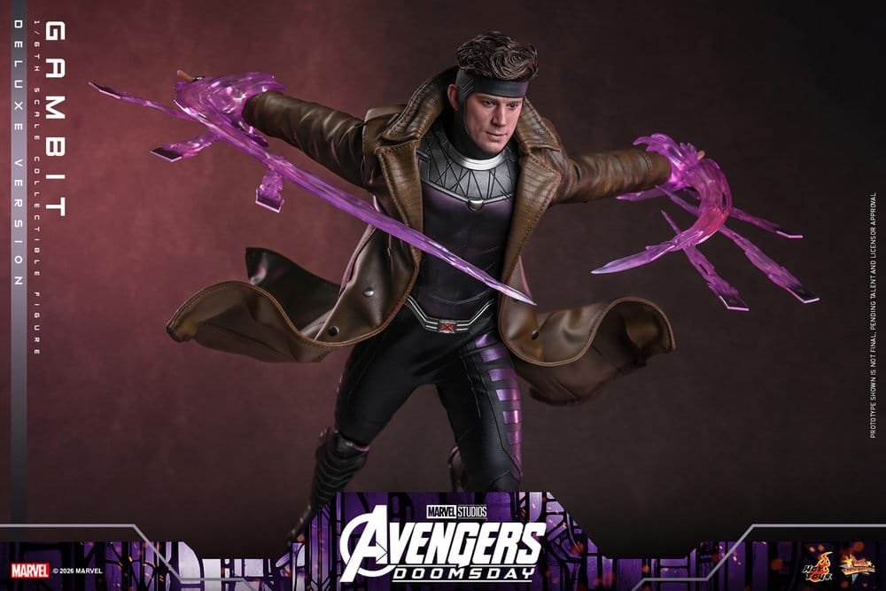 GAMBIT (DELUXE VERSION) - AVENGERS: DOOMSDAY - MOVIE MASTERPIECE - 31CM - HOT TOYS - Imagen 13