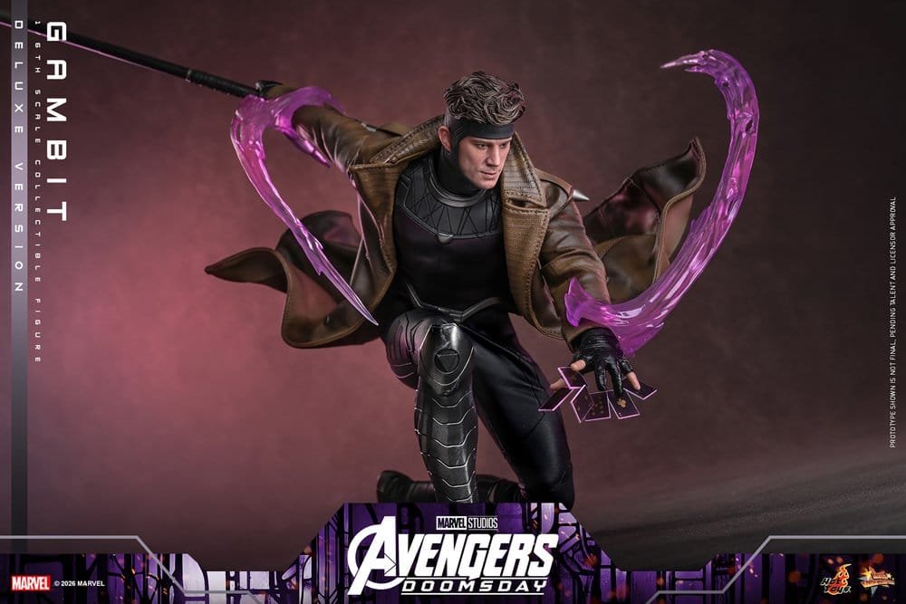 GAMBIT (DELUXE VERSION) - AVENGERS: DOOMSDAY - MOVIE MASTERPIECE - 31CM - HOT TOYS - Imagen 14