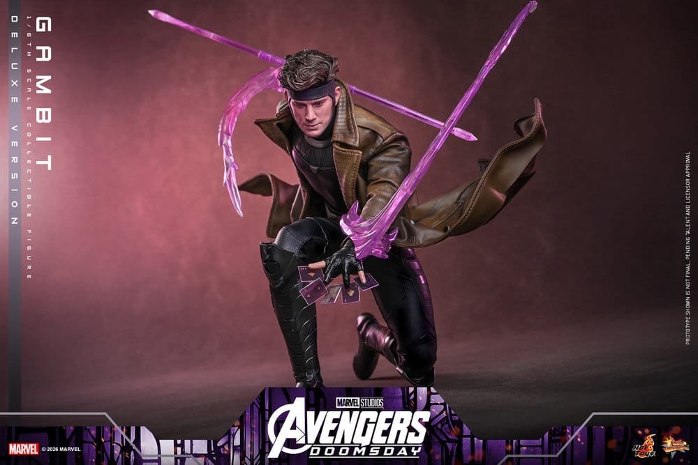 GAMBIT (DELUXE VERSION) - AVENGERS: DOOMSDAY - MOVIE MASTERPIECE - 31CM - HOT TOYS - Imagen 15