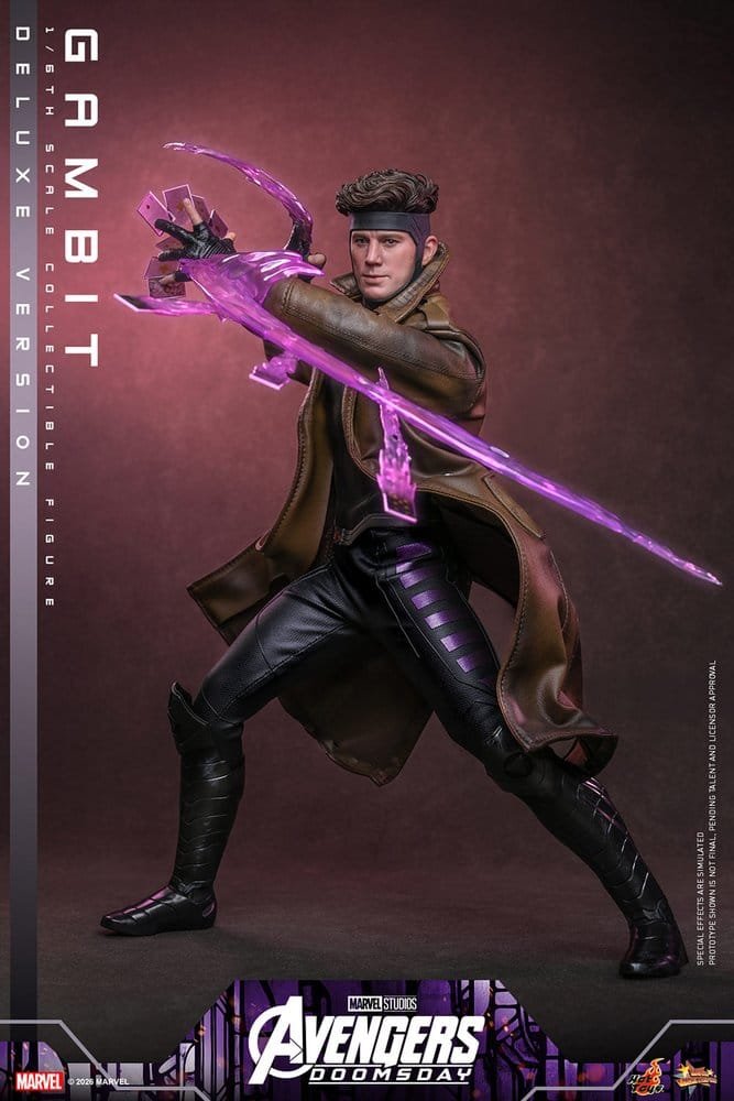 GAMBIT (DELUXE VERSION) - AVENGERS: DOOMSDAY - MOVIE MASTERPIECE - 31CM - HOT TOYS - Imagen 16