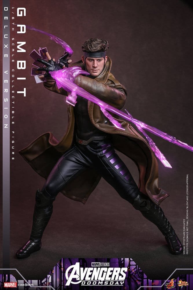 GAMBIT (DELUXE VERSION) - AVENGERS: DOOMSDAY - MOVIE MASTERPIECE - 31CM - HOT TOYS - Imagen 17