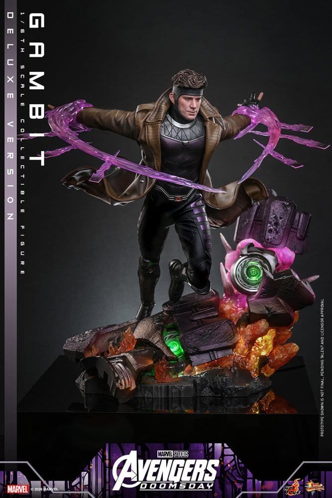 GAMBIT (DELUXE VERSION) - AVENGERS: DOOMSDAY - MOVIE MASTERPIECE - 31CM - HOT TOYS - Imagen 18