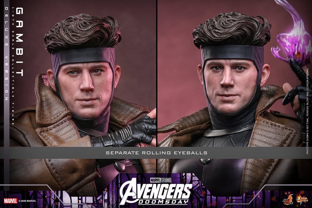 GAMBIT (DELUXE VERSION) - AVENGERS: DOOMSDAY - MOVIE MASTERPIECE - 31CM - HOT TOYS - Imagen 21