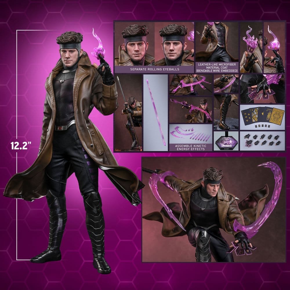 GAMBIT - AVENGERS: DOOMSDAY - MOVIE MASTERPIECE - 31CM - HOT TOYS - Imagen 4