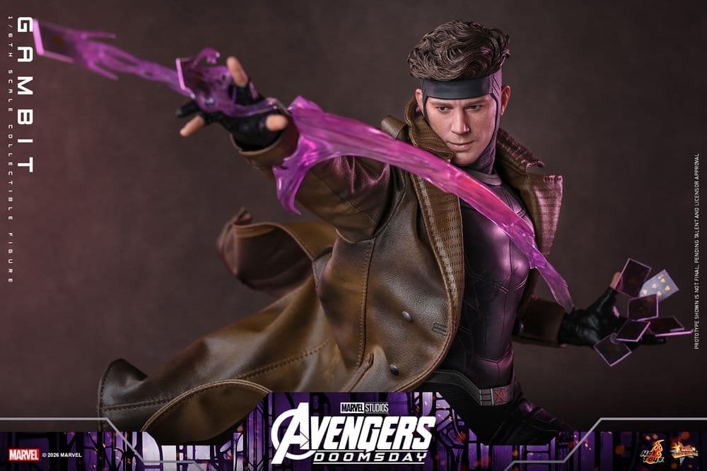 GAMBIT - AVENGERS: DOOMSDAY - MOVIE MASTERPIECE - 31CM - HOT TOYS - Imagen 8