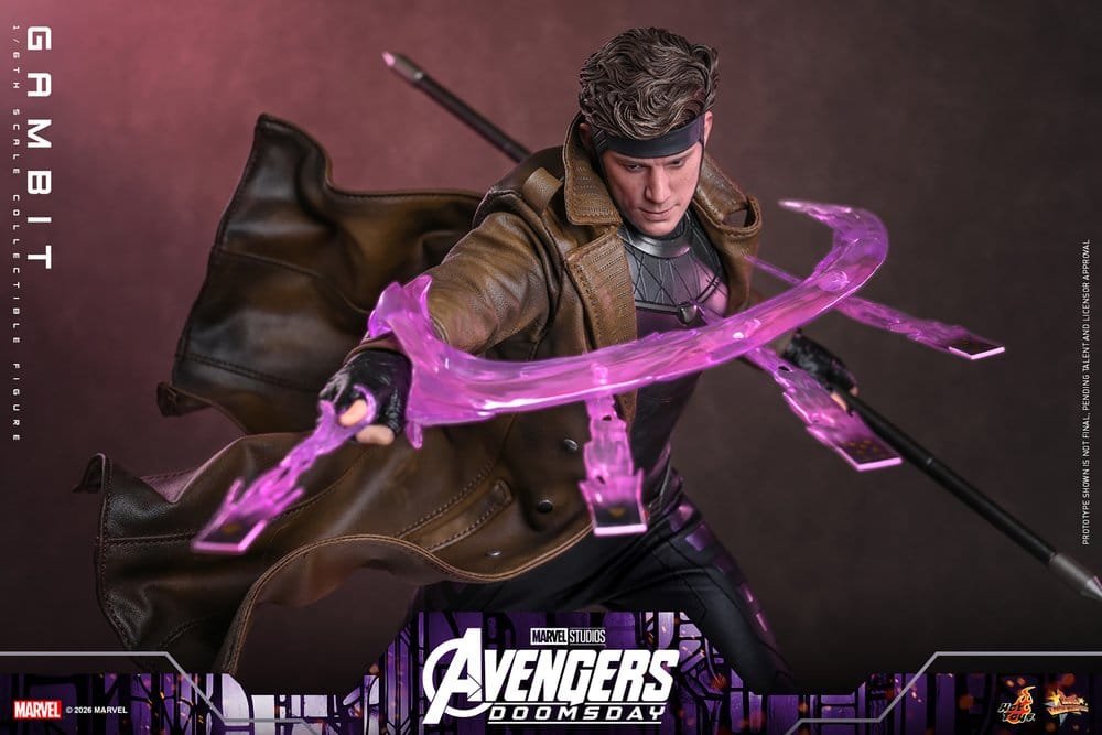 GAMBIT - AVENGERS: DOOMSDAY - MOVIE MASTERPIECE - 31CM - HOT TOYS - Imagen 9
