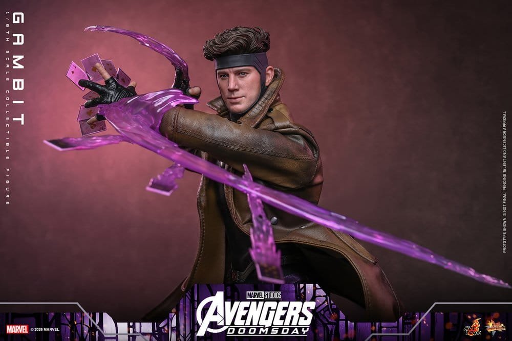 GAMBIT - AVENGERS: DOOMSDAY - MOVIE MASTERPIECE - 31CM - HOT TOYS - Imagen 10