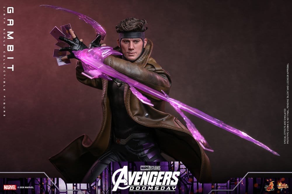 GAMBIT - AVENGERS: DOOMSDAY - MOVIE MASTERPIECE - 31CM - HOT TOYS - Imagen 11