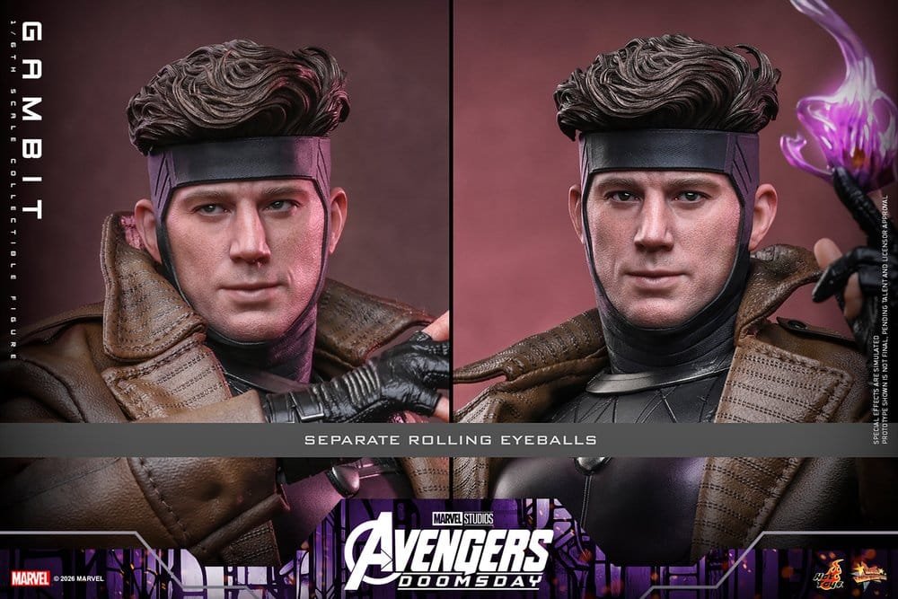 GAMBIT - AVENGERS: DOOMSDAY - MOVIE MASTERPIECE - 31CM - HOT TOYS - Imagen 20