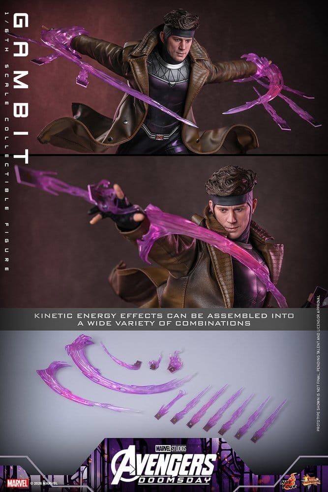GAMBIT - AVENGERS: DOOMSDAY - MOVIE MASTERPIECE - 31CM - HOT TOYS - Imagen 22