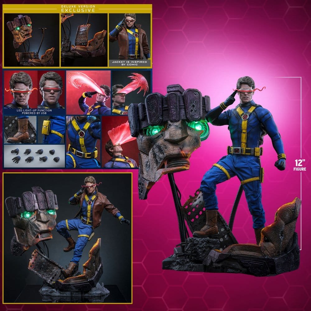 CYCLOPS (DELUXE VERSION) - AVENGERS: DOOMSDAY - MOVIE MASTERPIECE - 30CM - HOT TOYS - Imagen 4
