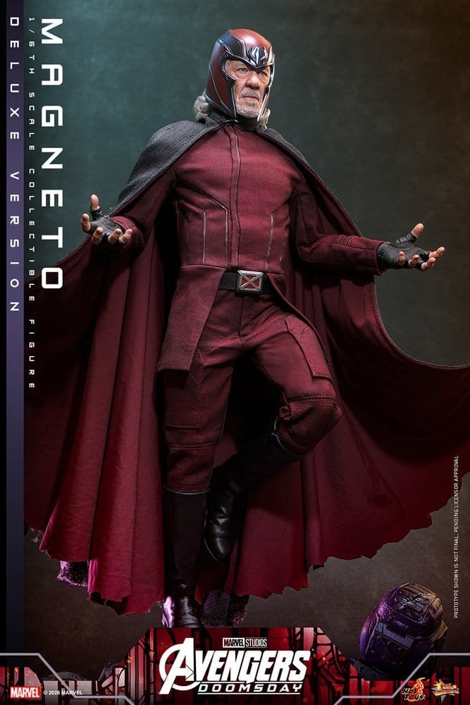 MAGNETO (DELUXE VERSION) - AVENGERS: DOOMSDAY - MOVIE MASTERPIECE - 30CM - HOT TOYS - Imagen 16