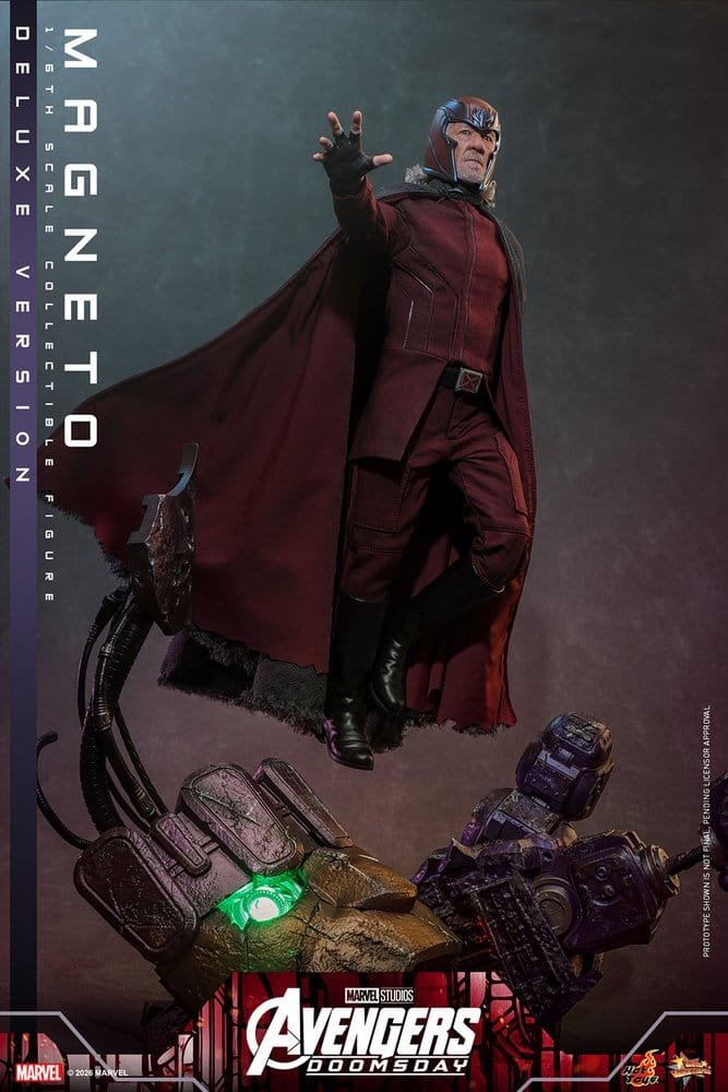 MAGNETO (DELUXE VERSION) - AVENGERS: DOOMSDAY - MOVIE MASTERPIECE - 30CM - HOT TOYS - Imagen 17