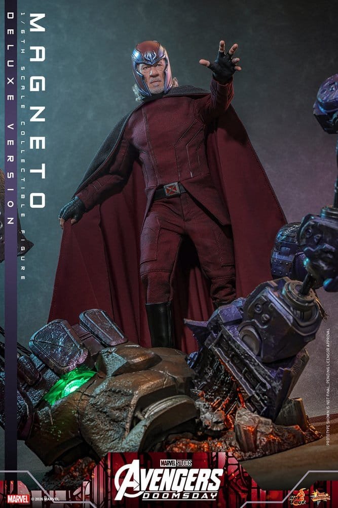 MAGNETO (DELUXE VERSION) - AVENGERS: DOOMSDAY - MOVIE MASTERPIECE - 30CM - HOT TOYS - Imagen 18