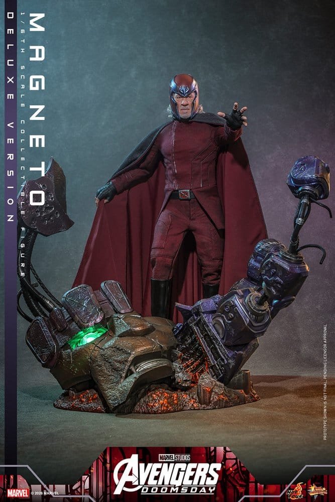 MAGNETO (DELUXE VERSION) - AVENGERS: DOOMSDAY - MOVIE MASTERPIECE - 30CM - HOT TOYS - Imagen 19