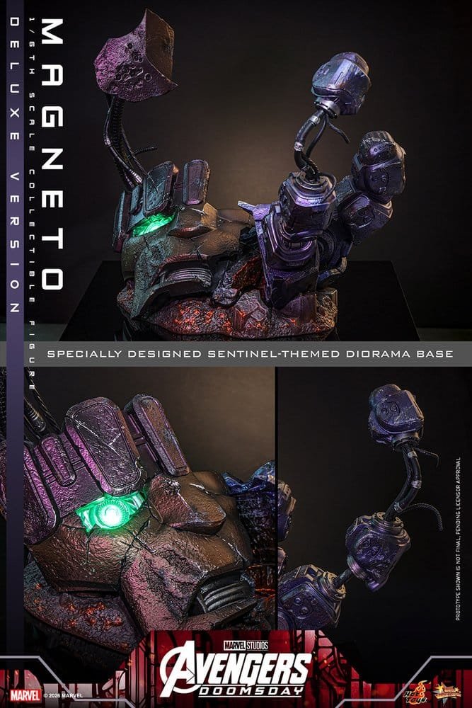 MAGNETO (DELUXE VERSION) - AVENGERS: DOOMSDAY - MOVIE MASTERPIECE - 30CM - HOT TOYS - Imagen 21