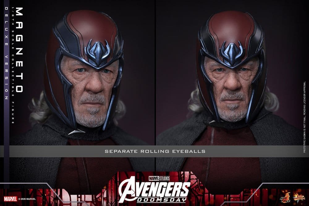 MAGNETO (DELUXE VERSION) - AVENGERS: DOOMSDAY - MOVIE MASTERPIECE - 30CM - HOT TOYS - Imagen 23