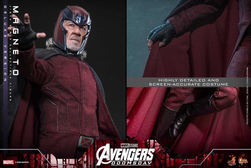 MAGNETO (DELUXE VERSION) - AVENGERS: DOOMSDAY - MOVIE MASTERPIECE - 30CM - HOT TOYS - Imagen 24