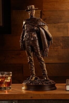 THE MAN WITH NO NAME (FAUX BRONZE) – EL BUENO, EL FEO Y EL MALO – STATUE – 39CM – SIDESHOW COLLECTIBLES