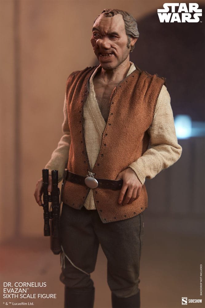 DOCTOR CORNELIUS EVAZAN 1/6 - STAR WARS EPISODE IV SCUM & VILLAINY - SIDESHOW COLLECTIBLES - Imagen 8