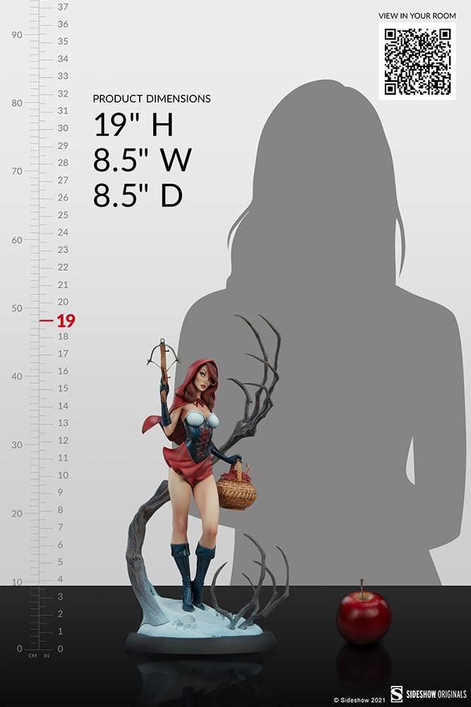 RED RIDING HOOD - FAIRYTALE FANTASIES COLLECTION - STATUE 48 CM - SIDESHOW COLLECTIBLES - Imagen 7