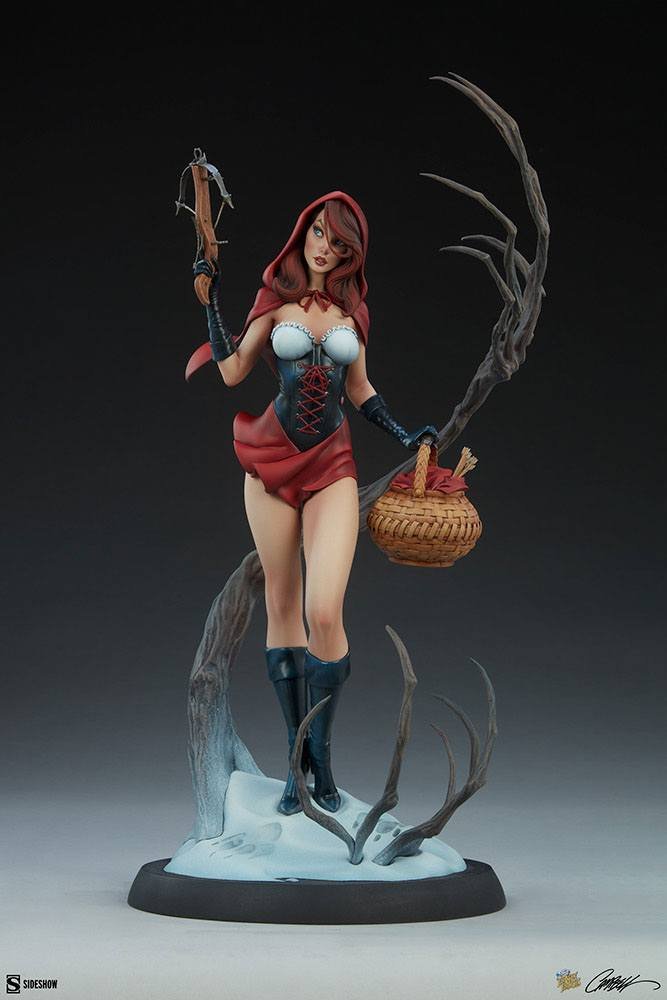 RED RIDING HOOD - FAIRYTALE FANTASIES COLLECTION - STATUE 48 CM - SIDESHOW COLLECTIBLES - Imagen 8