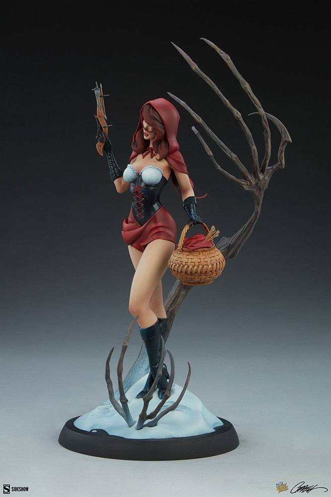 RED RIDING HOOD - FAIRYTALE FANTASIES COLLECTION - STATUE 48 CM - SIDESHOW COLLECTIBLES - Imagen 9