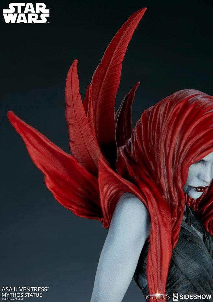 MYTHOS ASAJJ VENTRESS - STAR WARS - STATUE - SIDESHOW COLLECTIBLES - Imagen 10