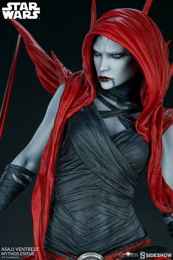 MYTHOS ASAJJ VENTRESS - STAR WARS - STATUE - SIDESHOW COLLECTIBLES - Imagen 9