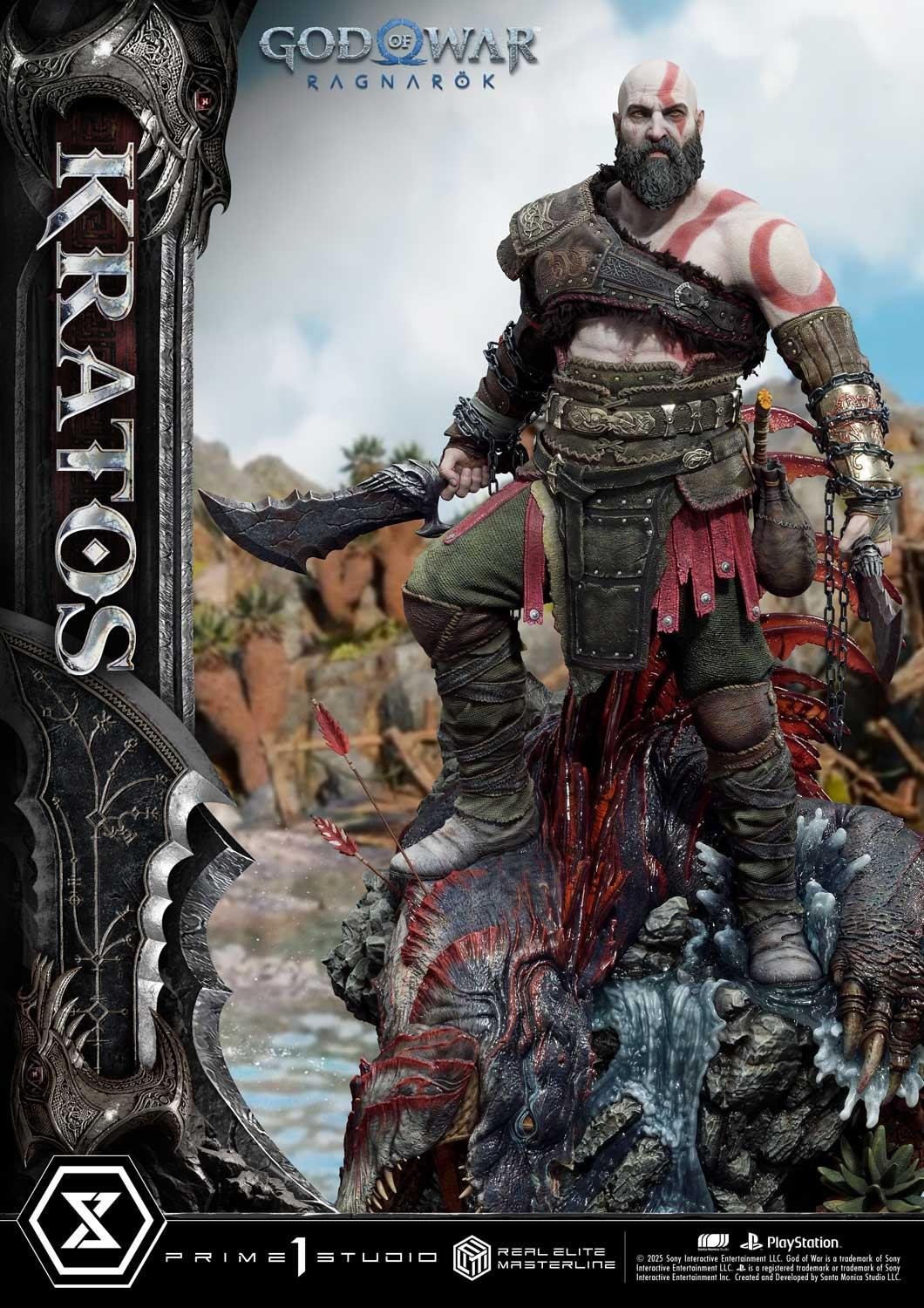 KRATOS - GOD OF WAR: RAGNAROK - REAL ELITE MASTERLINE - 95 CM - PRIME 1 STUDIO