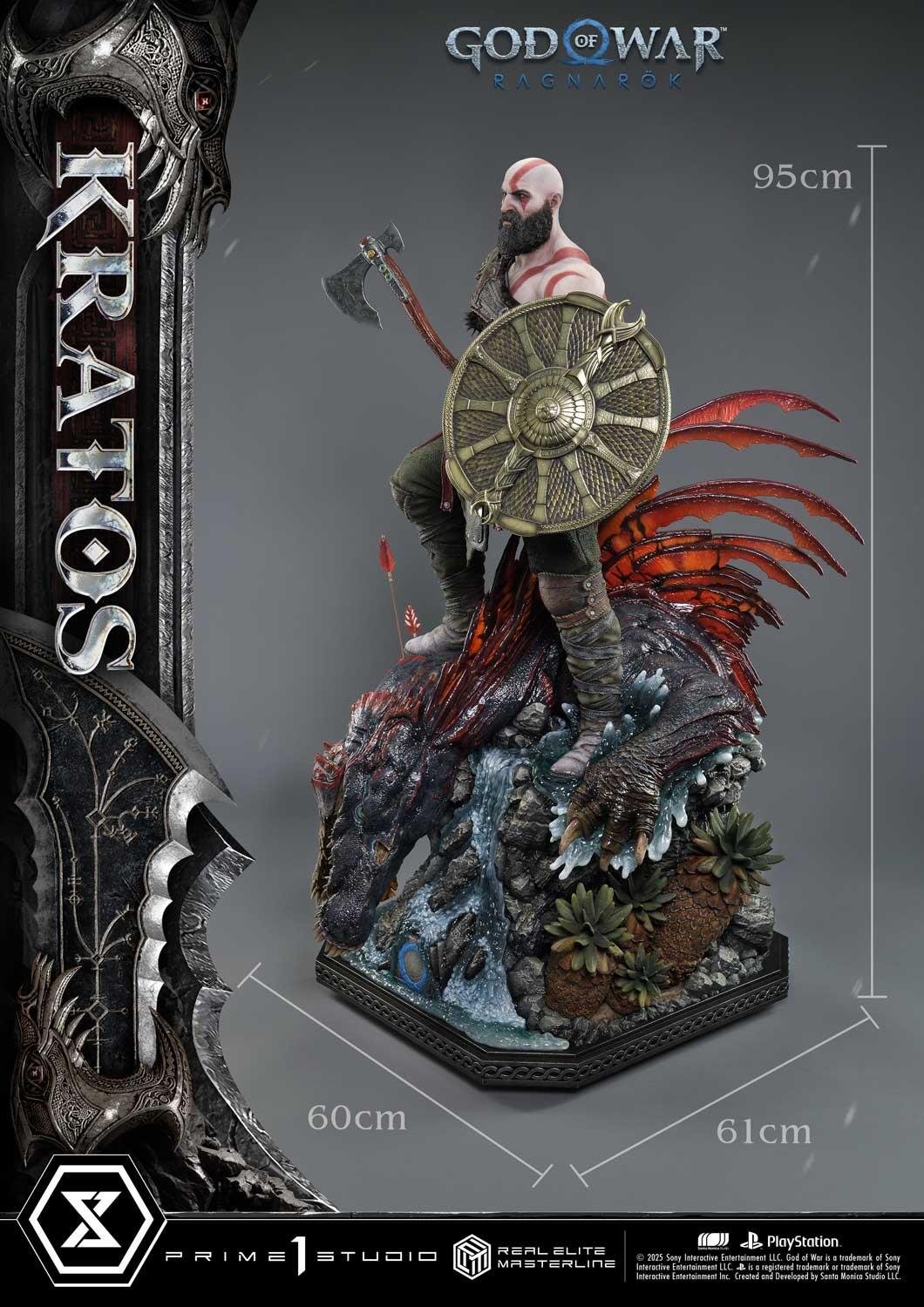 KRATOS - GOD OF WAR: RAGNAROK - REAL ELITE MASTERLINE - 95 CM - PRIME 1 STUDIO