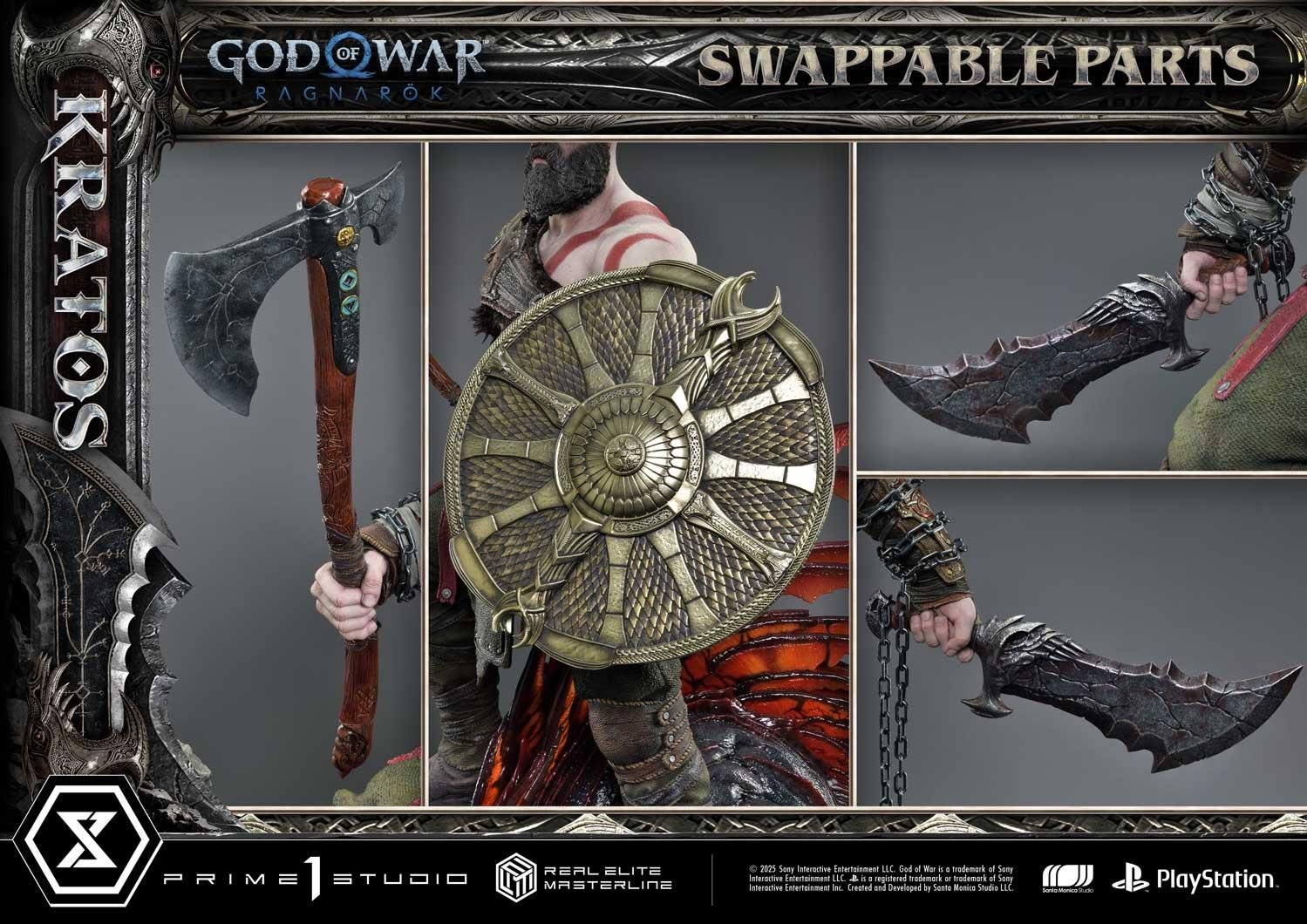 KRATOS - GOD OF WAR: RAGNAROK - REAL ELITE MASTERLINE - 95 CM - PRIME 1 STUDIO