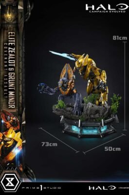 ELITE ZEALOT & GRUNT MINOR: COVENANT – HALO: CAMPAIGN EVOLVED – PREMIUM MASTERLINE – 81 CM – PRIME 1 STUDIO