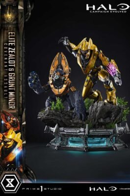 ELITE ZEALOT & GRUNT MINOR: COVENANT – HALO: CAMPAIGN EVOLVED – PREMIUM MASTERLINE – 81 CM – PRIME 1 STUDIO