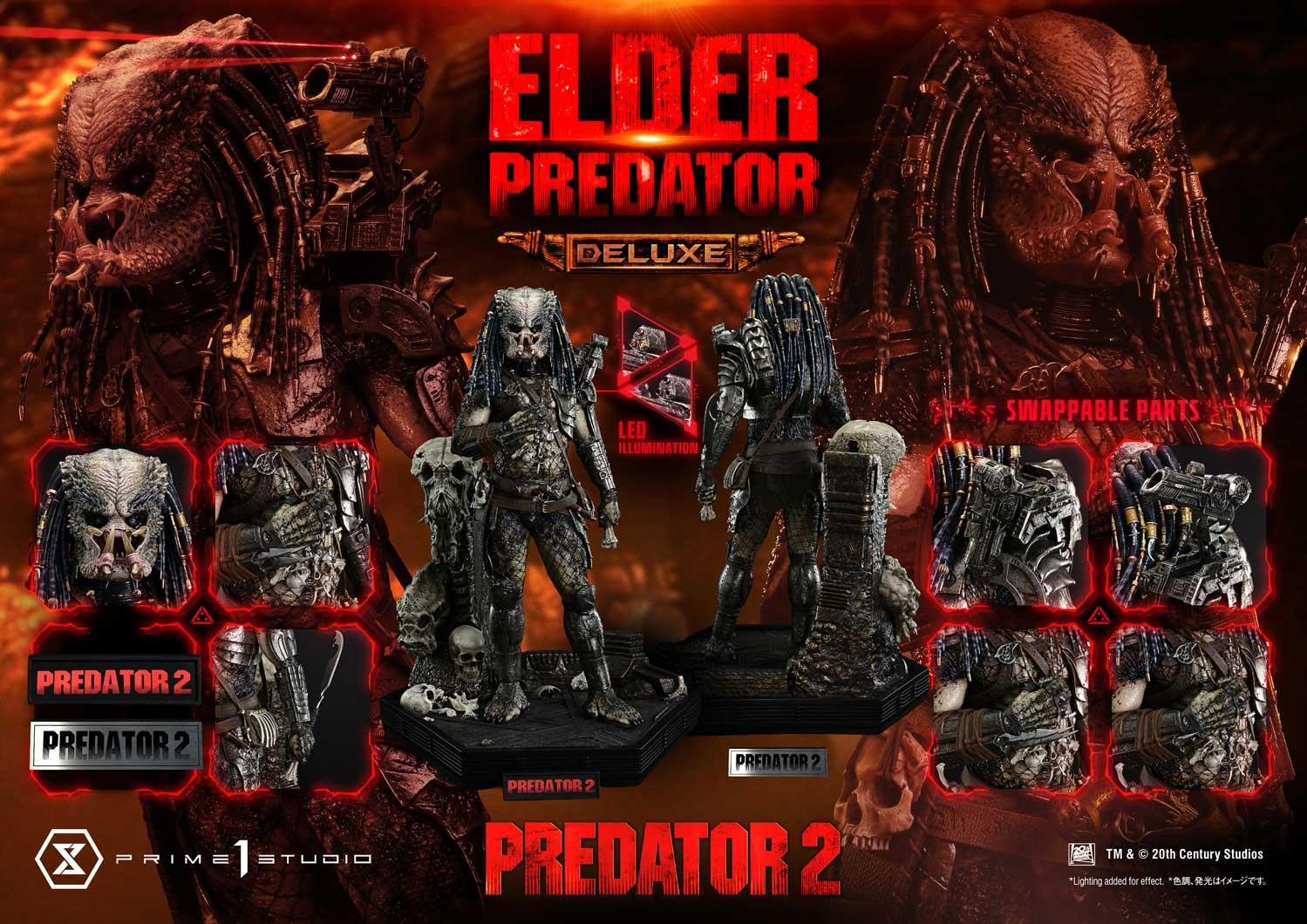 ELDER PREDATOR DELUXE VERSION - PREDATOR 2 (FILM) - MUSEUM MASTERLINE - 94 CM - PRIME 1 STUDIO