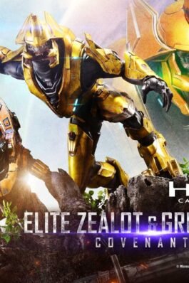 ELITE ZEALOT & GRUNT MINOR: COVENANT ASSAULT BONUS VERSION – HALO: CAMPAIGN EVOLVED – PREMIUM MASTERLINE – 81 CM – PRIME 1 STUDIO