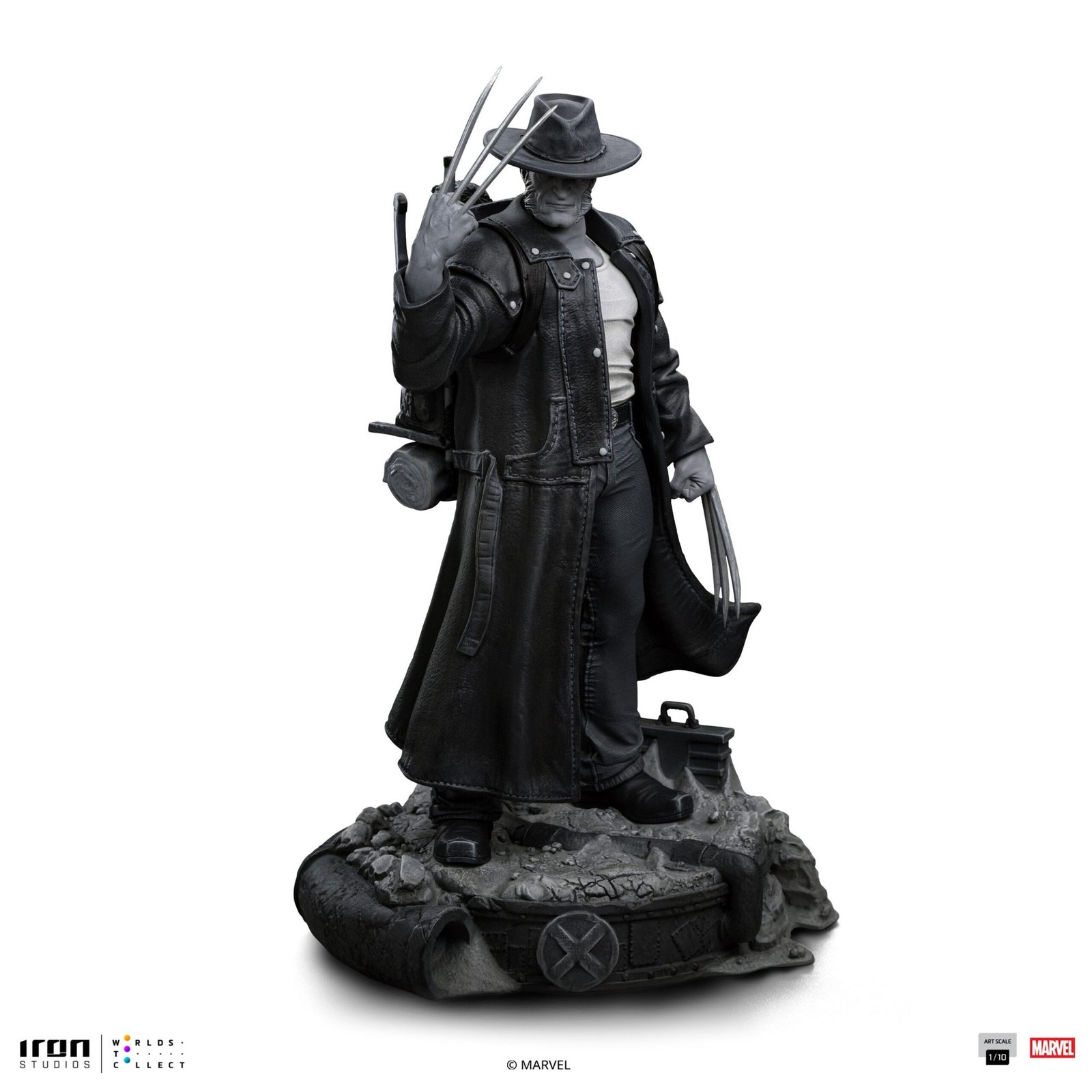 OLD MAN LOGAN (BLACK AND WHITE VERSION) - X-MEN - ART SCALE 1/10 - IRON STUDIOS