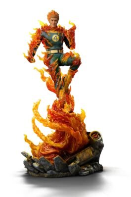 HUMAN TORCH (BLUE SUIT VARIANT) – FANTASTIC FOUR – ART SCALE 1/10 – IRON STUDIOS