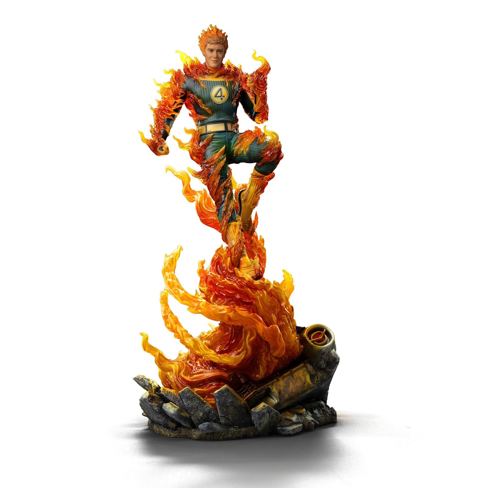 HUMAN TORCH (BLUE SUIT VARIANT) - FANTASTIC FOUR - ART SCALE 1/10 - IRON STUDIOS