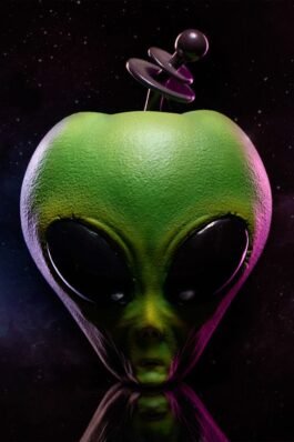 RÉPLICA DE APPLE ALIEN APPLE (GREEN VARIANT) – SIDESHOW ORIGINALS – 10.9CM – SIDESHOW COLLECTIBLES