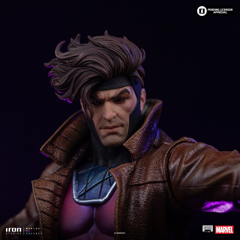 GAMBIT UNLEASHED - X-MEN - ART SCALE 1/10 - IRON STUDIOS - Imagen 9