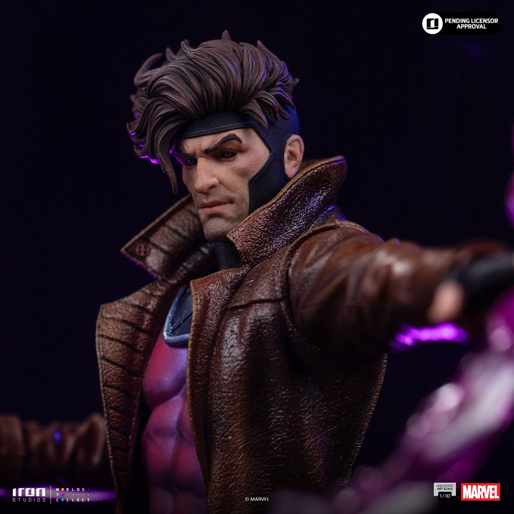GAMBIT UNLEASHED - X-MEN - ART SCALE 1/10 - IRON STUDIOS - Imagen 15
