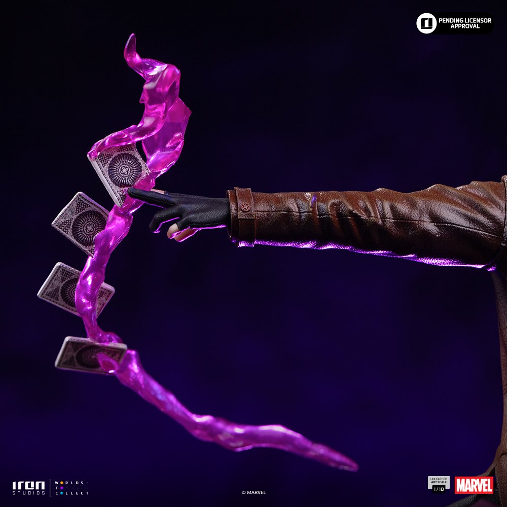 GAMBIT UNLEASHED - X-MEN - ART SCALE 1/10 - IRON STUDIOS - Imagen 18