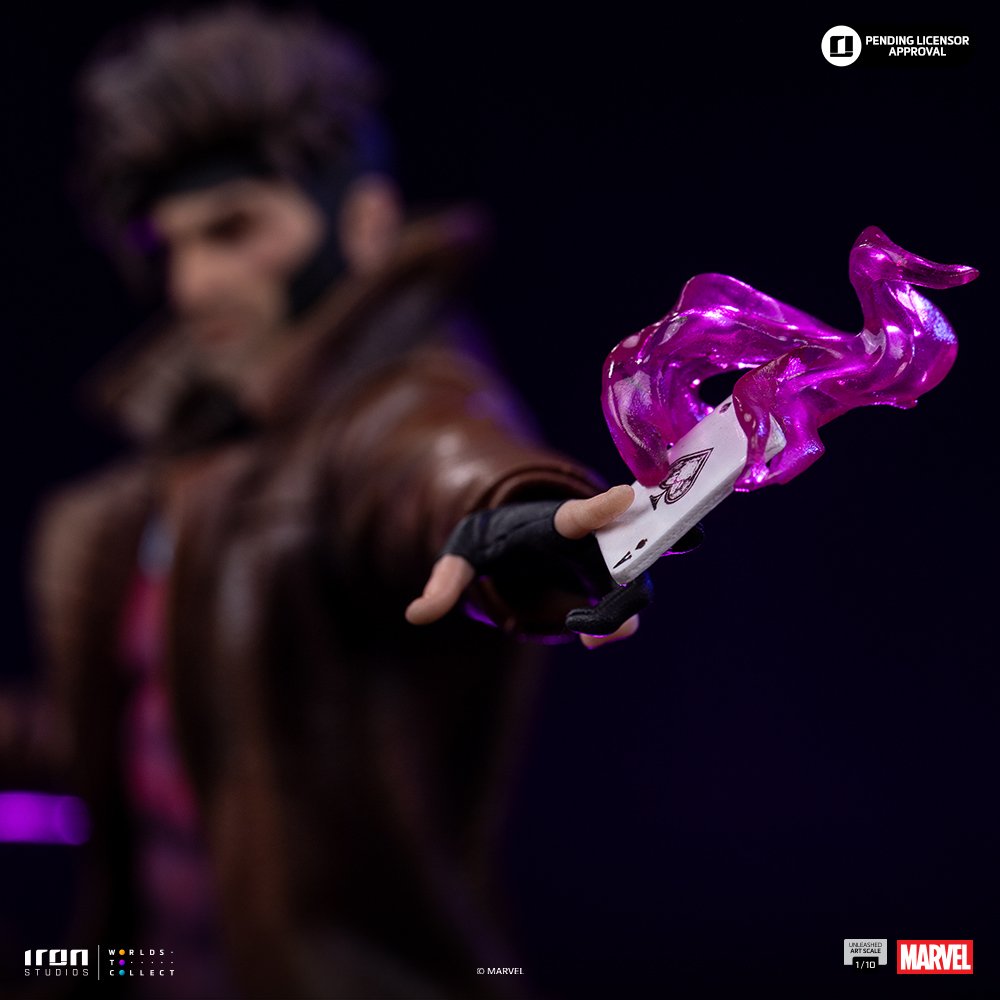 GAMBIT UNLEASHED - X-MEN - ART SCALE 1/10 - IRON STUDIOS - Imagen 23