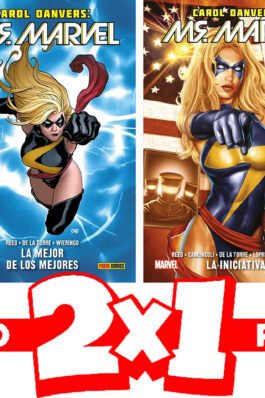 PACK 2X1 CAROL DANVERS: MS MARVEL LA MEJOR DE LAS MEJORES + LA INICIATIVA