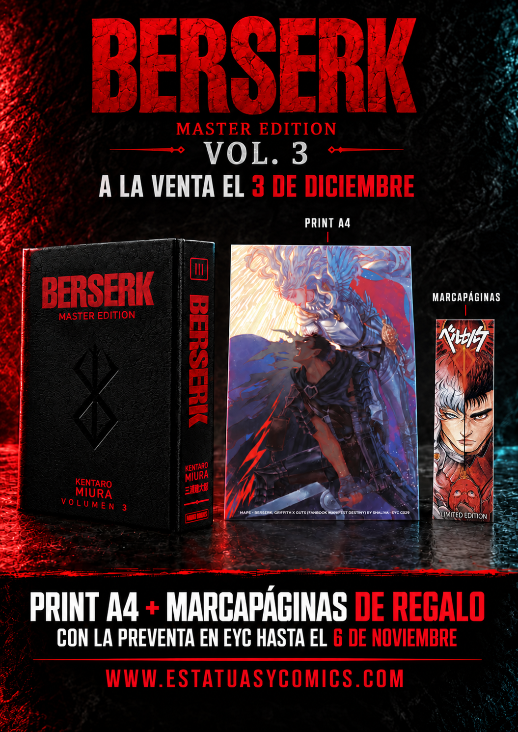 BERSERK MASTER EDITION VOL. 03 (+REGALOS EYC DE PREVENTA)