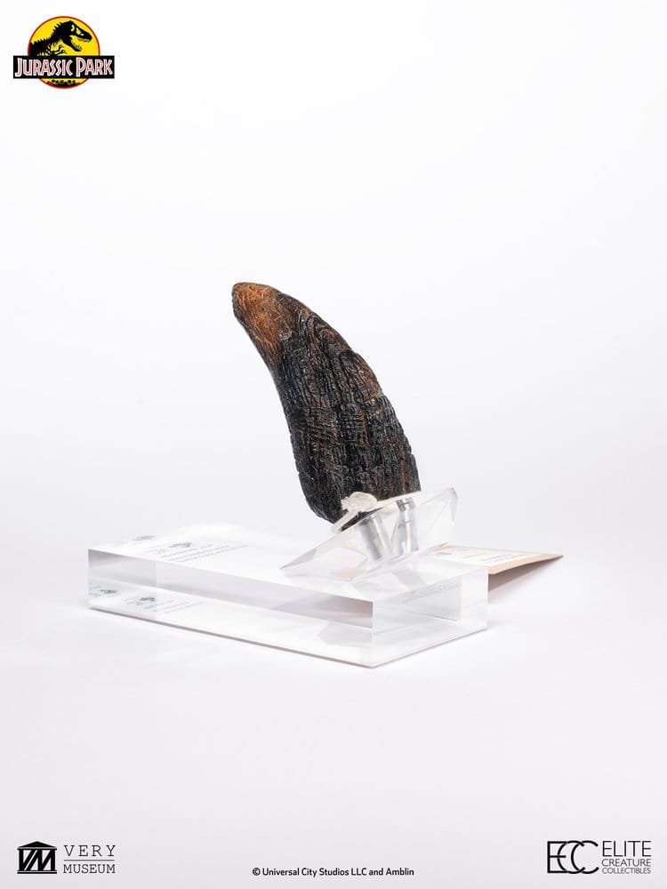 JURASSIC PARK RÉPLICA VELOCIRAPTOR TOENAIL TYPE A - JURASSIC PARK 1 - 1/1 - 11 CM - ELITE CREATURE COLLECTIBLES - Imagen 5