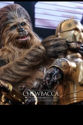 CHEWBACCA WITH DISASSEMBLED C-3PO – STAR WARS EPISODE V – MOVIE MASTERPIECE – 36CM – HOT TOYS