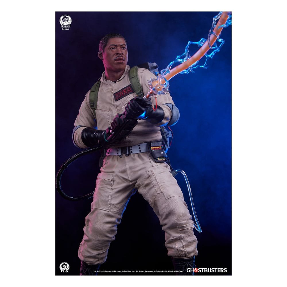 GHOSTBUSTERS PREMIER SERIES WINSTON DELUXE VERSION - CAZAFANTASMAS - 1/4 - 48 CM - PREMIUM COLLECTIBLES STUDIO - Imagen 2