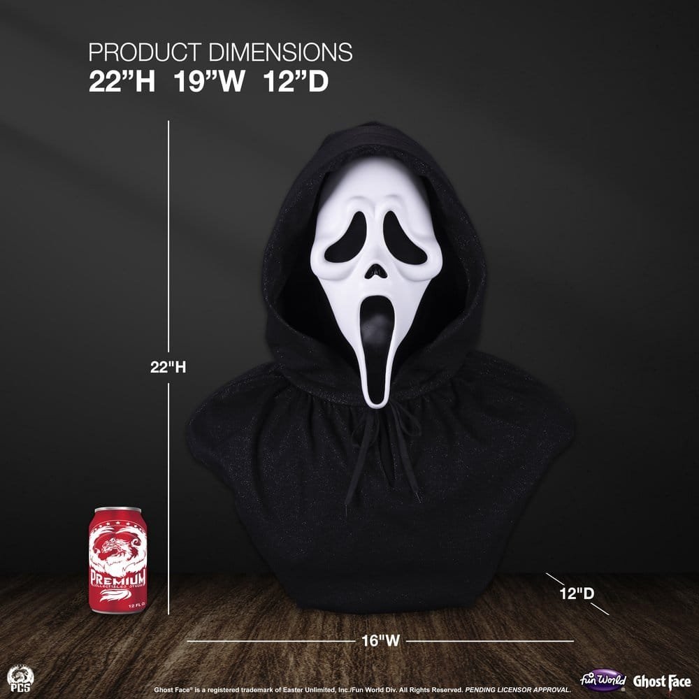 GHOST FACE - SCREAM - BUSTO 1/1 - 55 CM - PREMIUM COLLECTIBLES STUDIO - Imagen 14